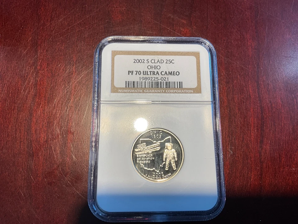 2002-S U.S. Clad State Quarters; MI, IN, LA, OH, & TN - NGC PF70 UC - Image 4 of 4