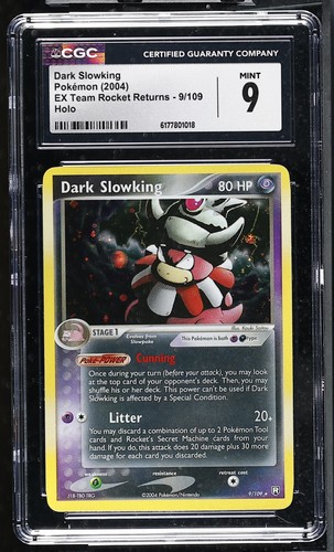 Dark Slowking graded CGC 9 for sale on eBay