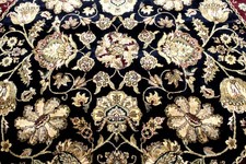 8X8 MAGNIFICENT NEW 300KPSI HAND KNOTTED VEGETABLE DYE TABRIZZ TURKISH ROUND RUG