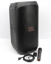 JBL PartyBox Club 120 160W Portable Wireless Splash Proof Speaker Bundle  1 Mic
