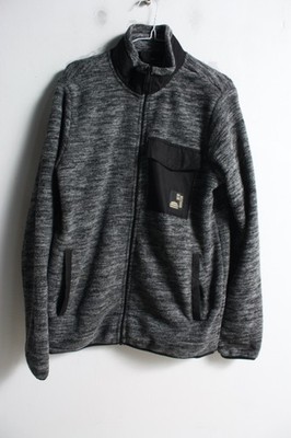 Livergy Mens Fleece Zip Through Jumper - Grey - Size M Medium (i94)