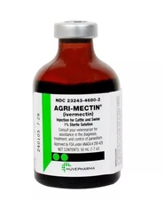 50ML cattle swine treatment control internal external parasite Durvet /Generic