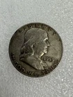 1953 franklin half dollar circulated collectable 90% silver coin RM2