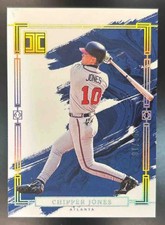 2024 Panini Impeccable Chipper Jones Holo Gold /10 #24 Atlanta Braves