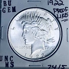 1922 P BU GEM PEACE SILVER DOLLAR UNC MS+++ U.S. MINT RARE COIN 7415