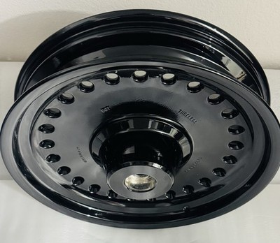 HARLEY FAT BOY FRONT WHEEL 2008 -17 FLSTF GLOSS BLACK SOFTAIL RIM