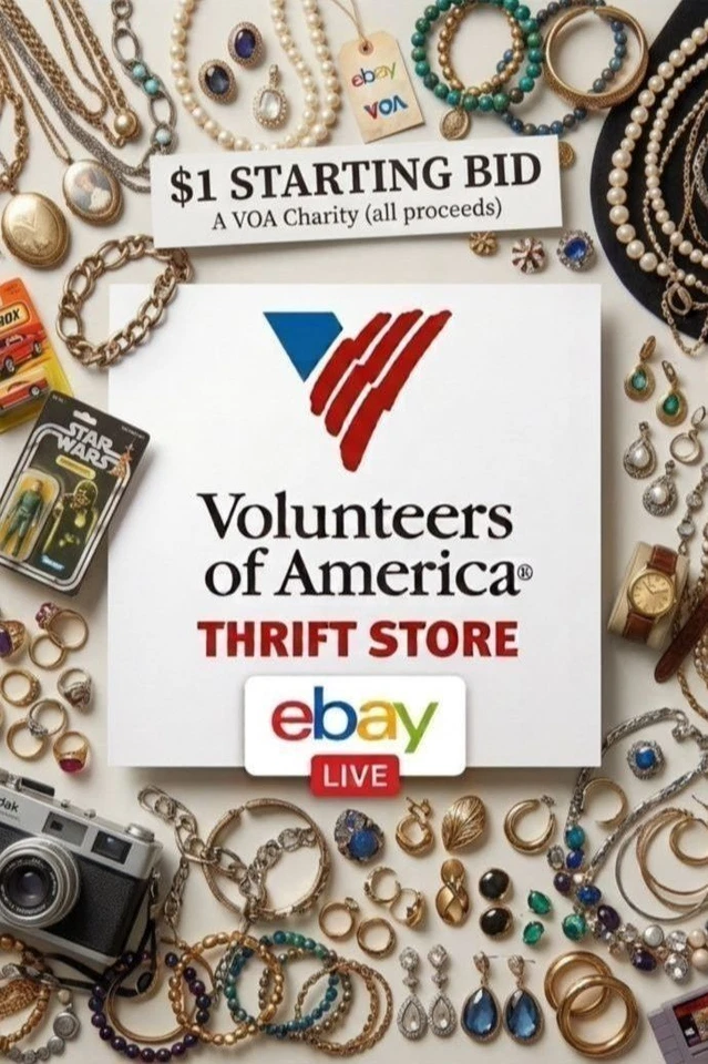 $1 Starts! | Authentic Silver & Gold Jewelry, Watches - For Charity 8-28-26