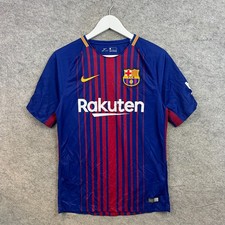 Barcelona Shirt Mens Small Red Nike Home Football Jersey Kit Top 2017/2018