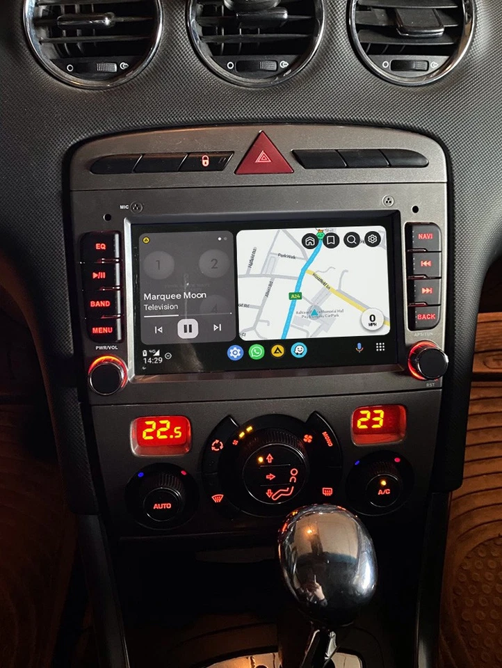 4+64GB Carplay Autoradio Für Peugeot 308 408 RCZ Stereo Mit GPS Navi WIFI BT FM - Bild 4 von 4