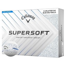 Callaway Supersoft Dozen Blue Splatter Golf Balls