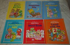 SIX 1992 JIM HENSON'S MUPPET BABIES, MY FIRST BOOK CLUB HARDCOVER BOOKS, XLNT