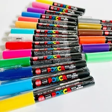  Mitsubishi uni Posca Paint Pen Marker | Fine Point 3M | Pick Colors | US Seller