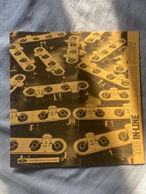Autolite In-line carburetor story pamphlet -1971 FORD Marketing Corporation