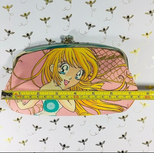 Anime Girl Coin Purse Wallet Pouch Holder Kawaii Summer Beach Clasp Collectors p - Picture 11 of 12