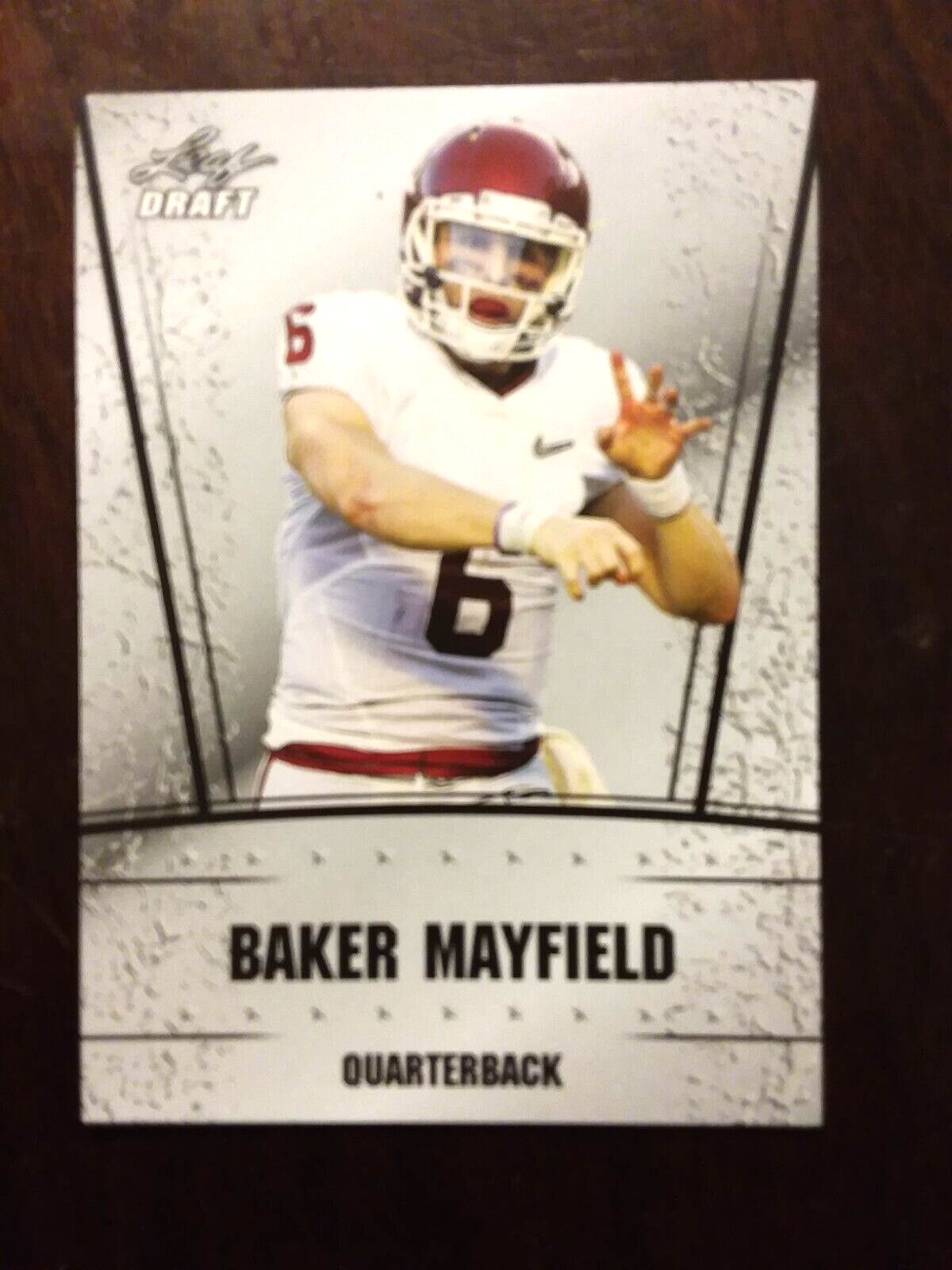 2018 Baker Mayfield Rookie Leaf DRAFT DS-01