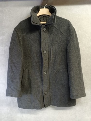 Lauren Ralph Lauren Coat Jacket Mens Size 40R Black Cashmere Wool Quilt Lining - Picture 19 of 19