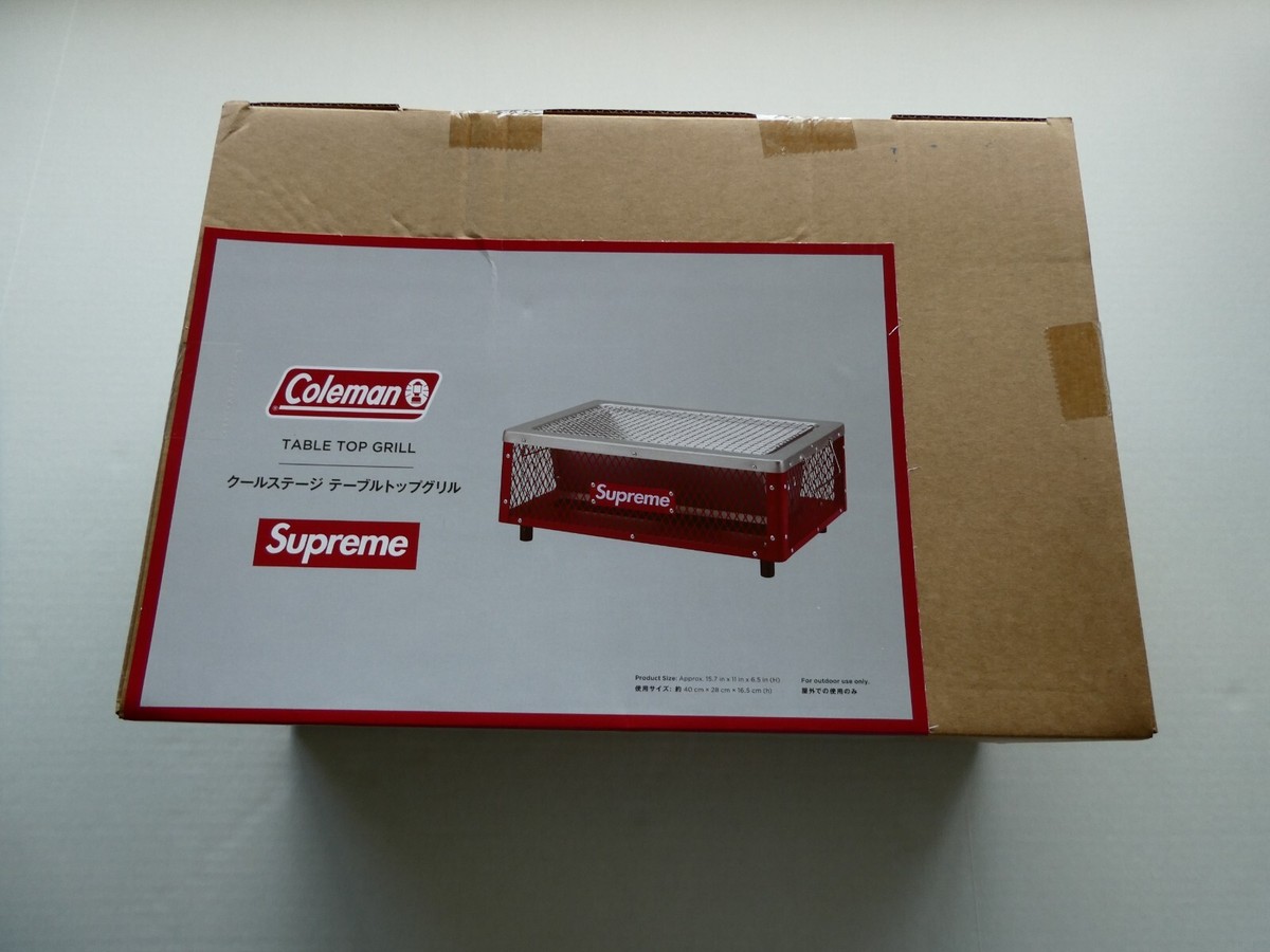 Supreme Coleman Charcoal Grill, Red, Supreme Box Logo Bag