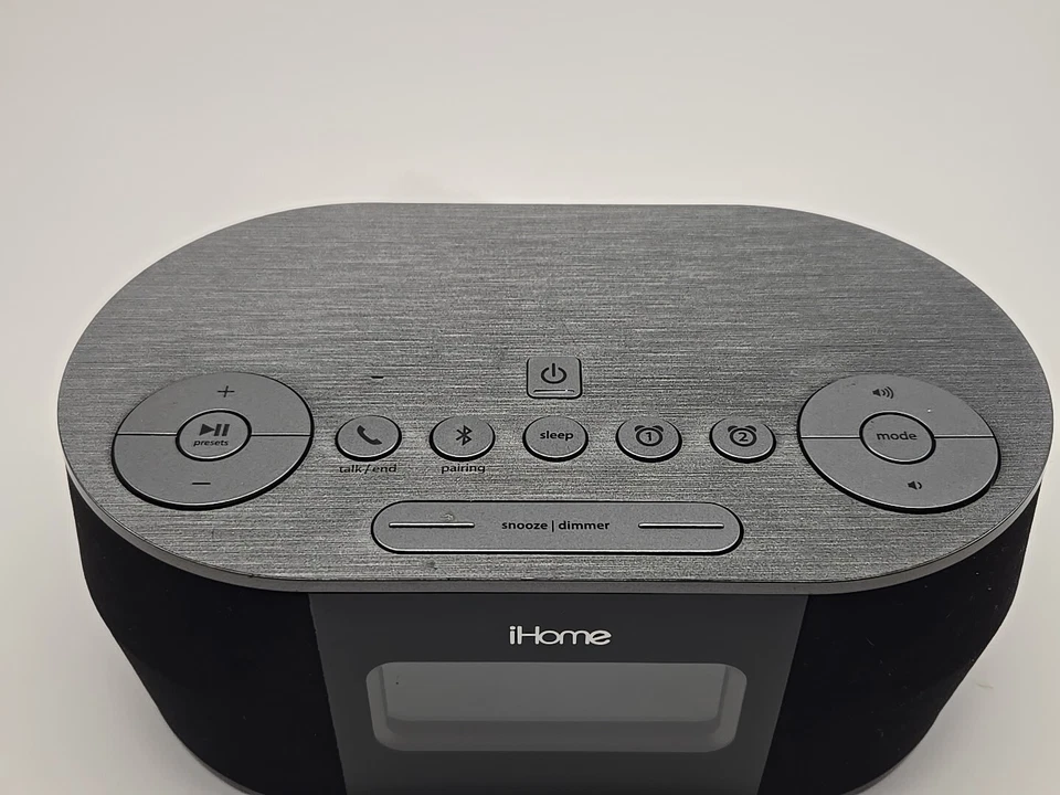 iHome (протестирован) беспроводной Bluetooth стерео USB зарядки двойной FM будильник радио - Изображение 2 из 4