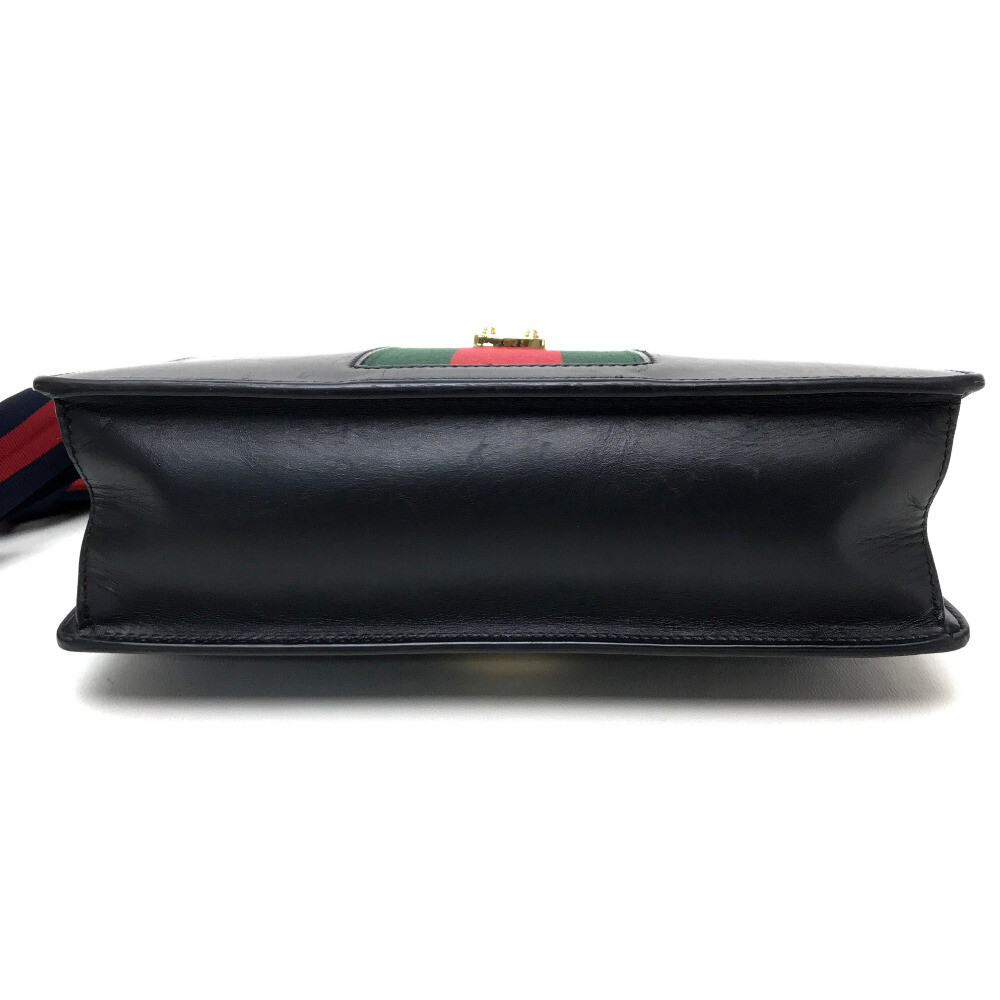 GUCCI Sherry line Silvi Small Ribbon Shoulder Bag Black GUCCI Sherry line Silvi Small Ribbon Shoulder Bag Black