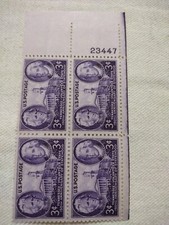 US Scott #941, Plate Block #23447 1946 Tenn 3c MNH OG Lower Right