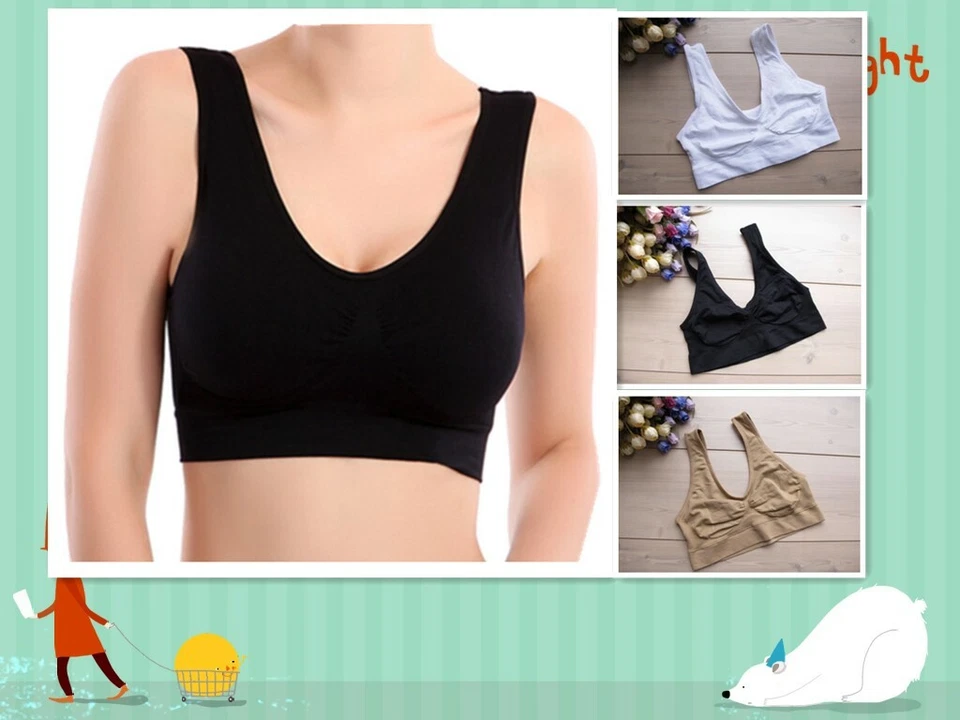 32-38 40 44 A B C D DD DDD комфорт женщин бесшовный спортивный бюстгальтер S M L XL XXL XXXL - Изображение 4 из 4