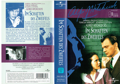 (VHS)  Videokassette - Im Schatten des Zweifels - Teresa Wright, Joseph Cotten