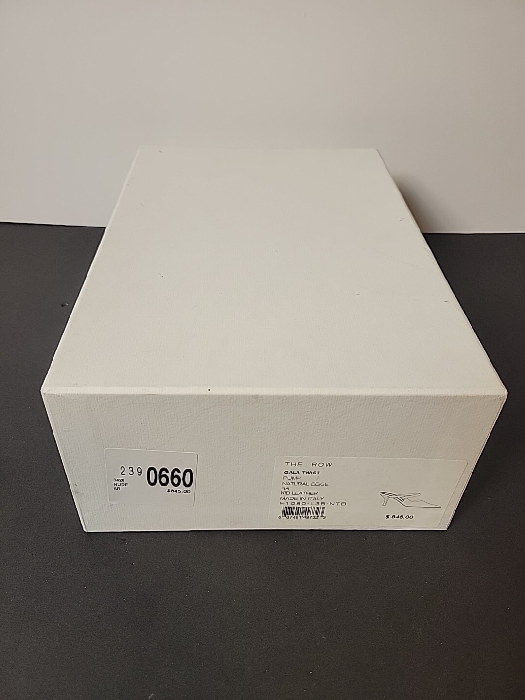 FILA Scatola scarpe THE ROW vuota per décolleté tacchi sandali sneakers 12 75x8 75x4 5