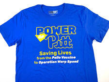 Power of Pitt University of Pittsburgh Saving Lives T-Shirt New! MEDIUM
