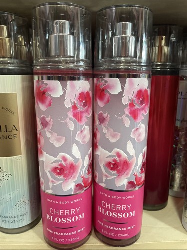 2 bath and body works cherry blossom fine fragrance mist spray 8 fl.oz
