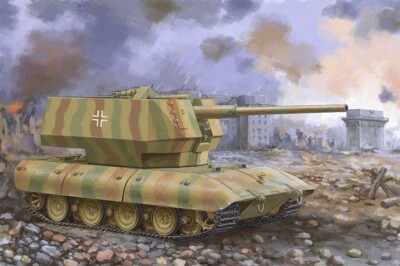 Trumpeter 1/35 E-100 Flakpanzer w/12.8cm Flak 40 #09585 #9585  USA 