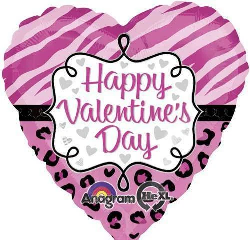 Dia de São Valentim Animais de Balões Foil