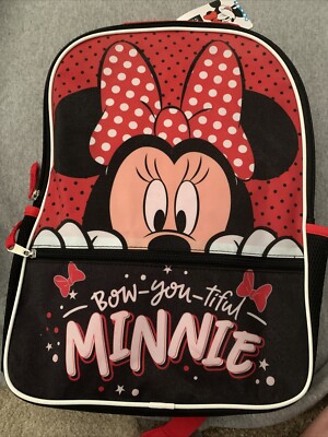 Bioworld Disney Minnie Mouse 16'' Nylon Backpack