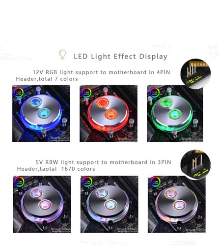 Bykski CPU Water Block For AMD RYZEN3000 Ryzen AM3/AM3+/AM4 FM TR4 X570 - 第 9/16 張圖片