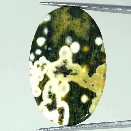 22.80Cts Natural Ocean Jasper Oval Cabochon loose Gemstone 18x29x5mm - Picture 2 of 3