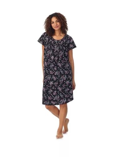 Aria Short Sleeve Scoop Neck Nightgown With Pockets 100% Cotton Size 5X NWT