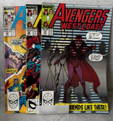 Avengers West Coast #47, #48, #49 Wandavision Key Issues | 1989 | John Byrne
