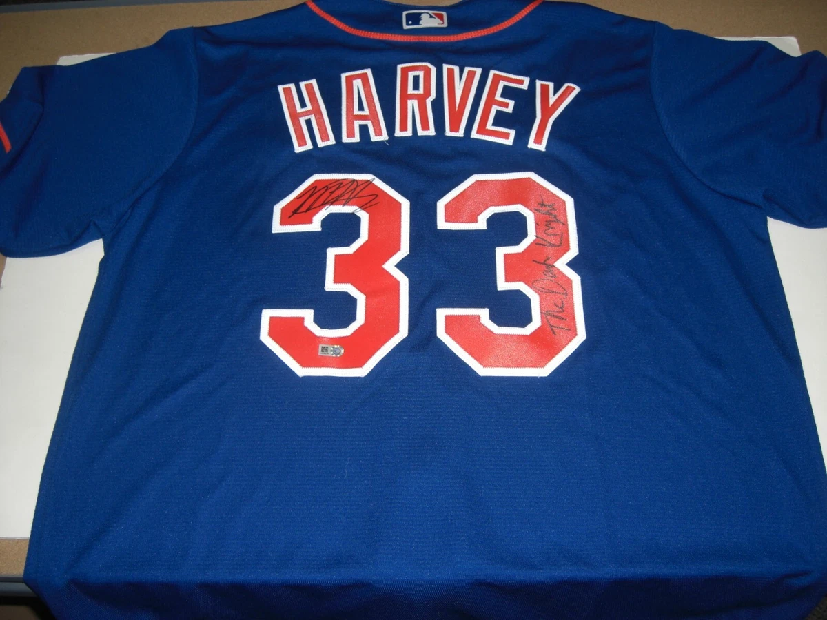 MATT HARVEY NEW YORK METS THE DARK KNIGHT MLB/HOLO SIGNED JERSEY