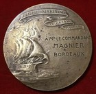 MÉDAILLE DROPSY ♦ Ligue maritime coloniale ♦ Mr LE COMMANDANT MAGNIER ♦ BORDEAUX