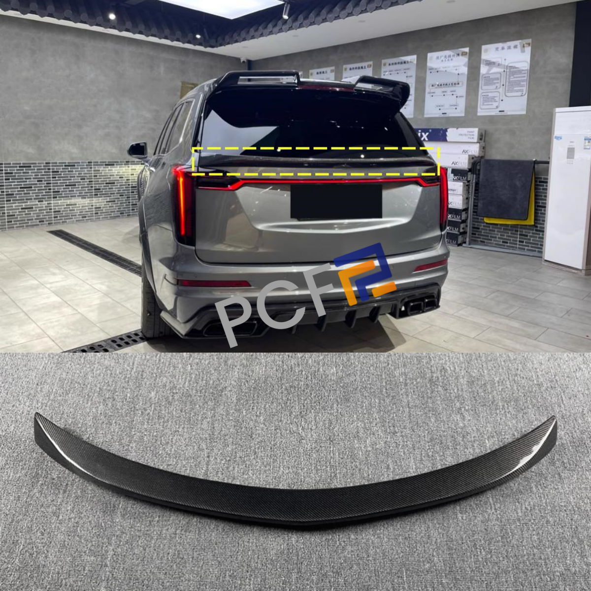 2020-24 Cadillac XT6 Rear Trunk Carbon Fiber Spoiler Lip Wing