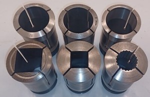 Hardinge 3J Square/Round Collet Rnd 1-9/32" 1-39/64" 1-23/64" Sq 1-1/4" 7/8", 1"