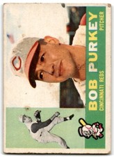 1960 TOPPS BOB PURKEY CINCINNATI REDS #4