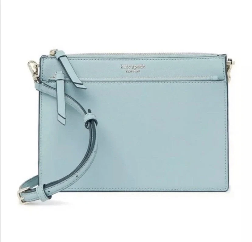NWT Kate Spade Cameron Leather Crossbody Bag Straps Seaside Blue
