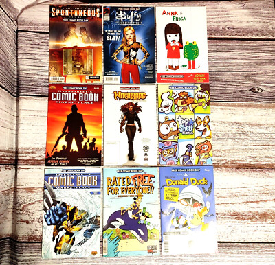Free Comic Book Day Lot of 9. 2011-2020 Top Cow, Over Street's, Dark Horse +