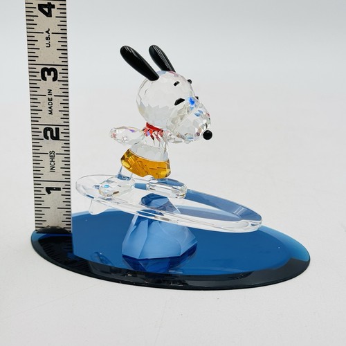 Crystal World Peanuts Surfing Snoopy #56 RARE NEW IN BOX PS012 - Picture 2 of 23