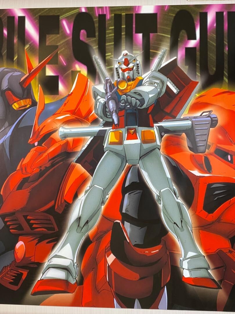 Gundam 20th Anniversary B2 poster Banpresto not for sale Character