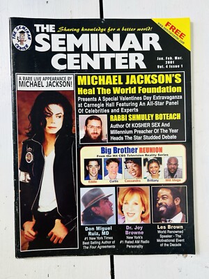 Michael Jackson at Carnegie Hall Heal The World 2001 Seminar Centre Booklet 