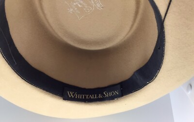 Whittall & Shon 100% wool doeskin felt hat Whittall & Shon Gray Grey doeskin Felt Wool Hat with Gold  main image 4