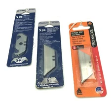 NEW! 3Pc.Packs of 5Pc.KOBALT, & TECHNI-EDGE Heavy Duty Utility Blades