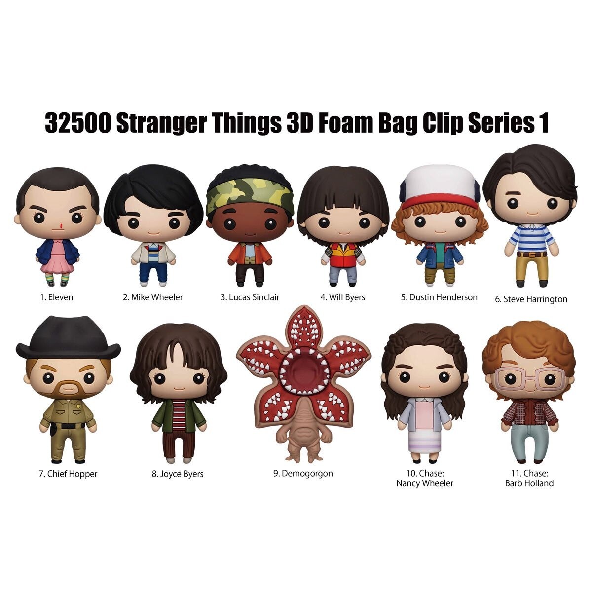 Stranger Things Series 1 3D Foam Bag Clip - 1 Random Figure | eBay