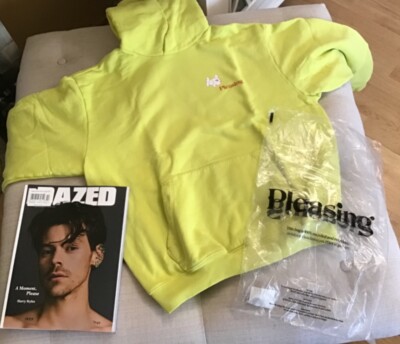 Harry Styles Coachella Pleasing Merch 2022 Neon hoodie & Dazed magazine 